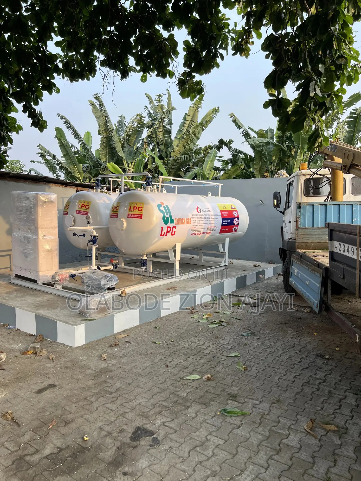 Complete Double 2.5tons (5tons ) LPG Tank With Foreign Auto Dispenser