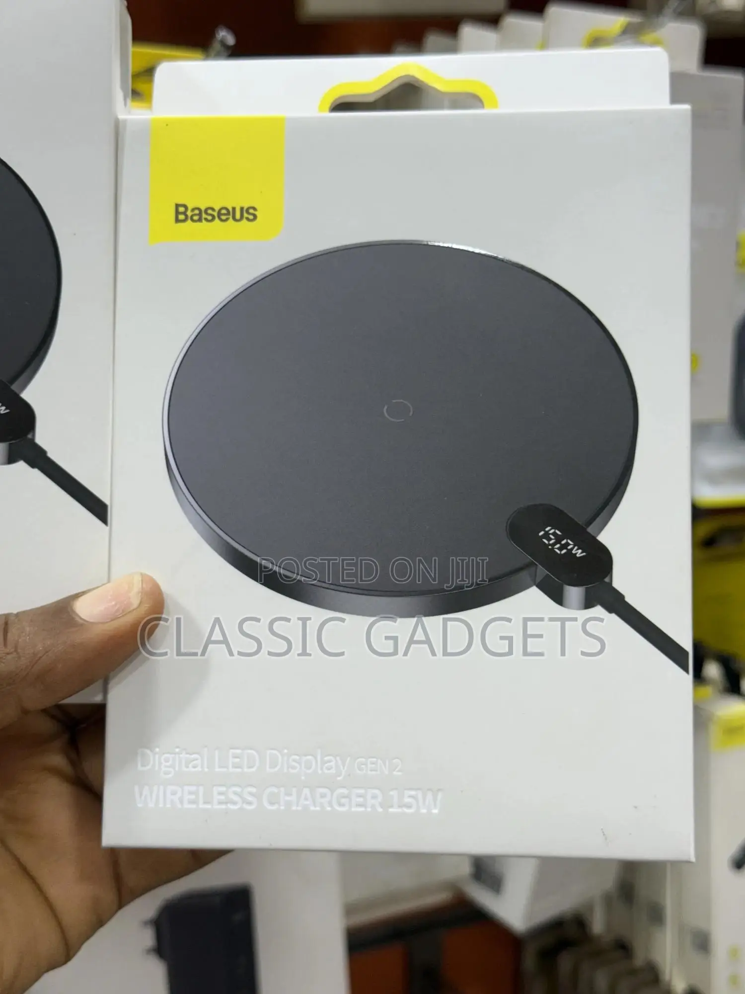 Baseus Digital Led Display Gen 2 Wireless Charger 15w Black
