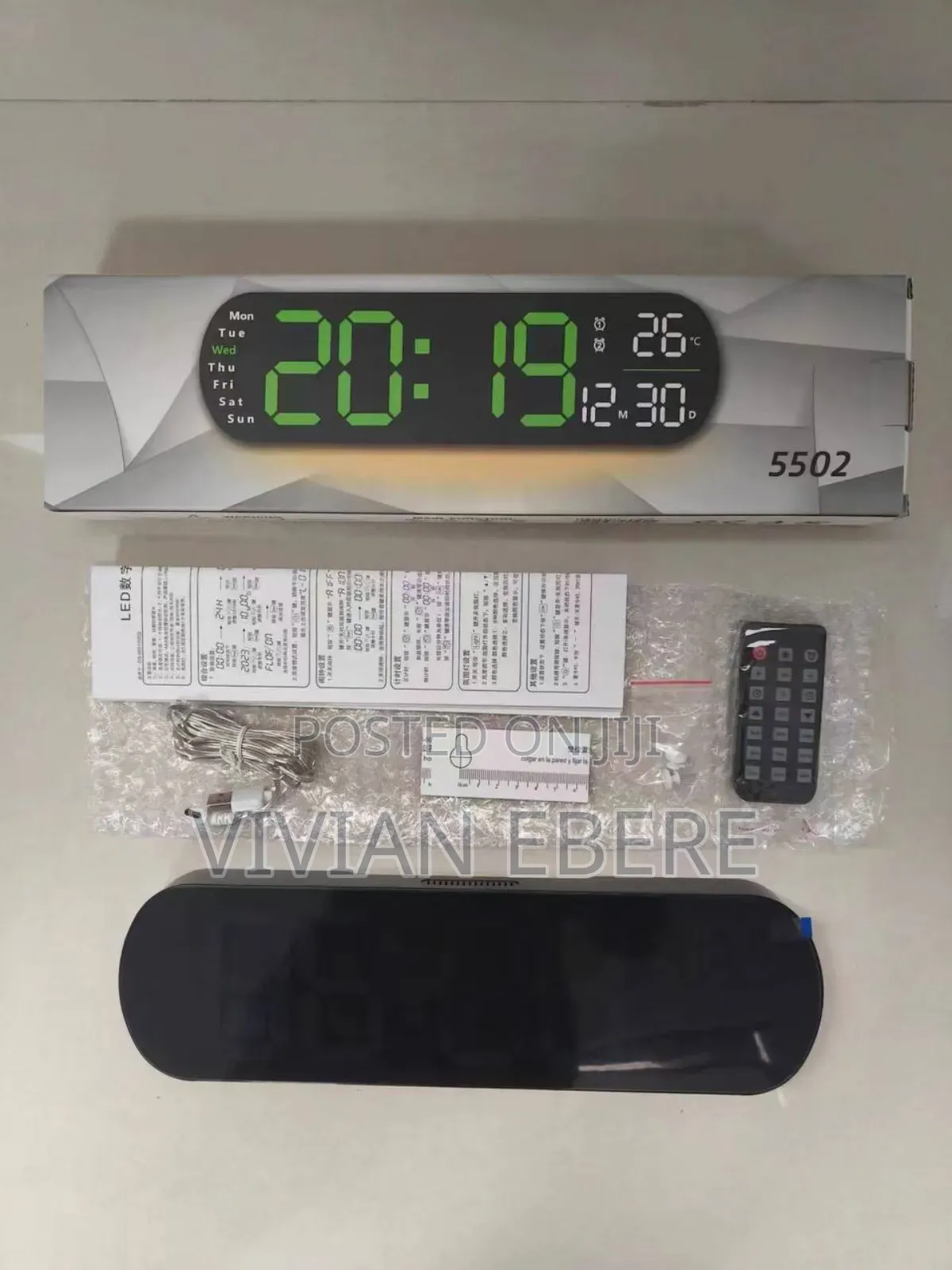 Digital Led Wall Clock