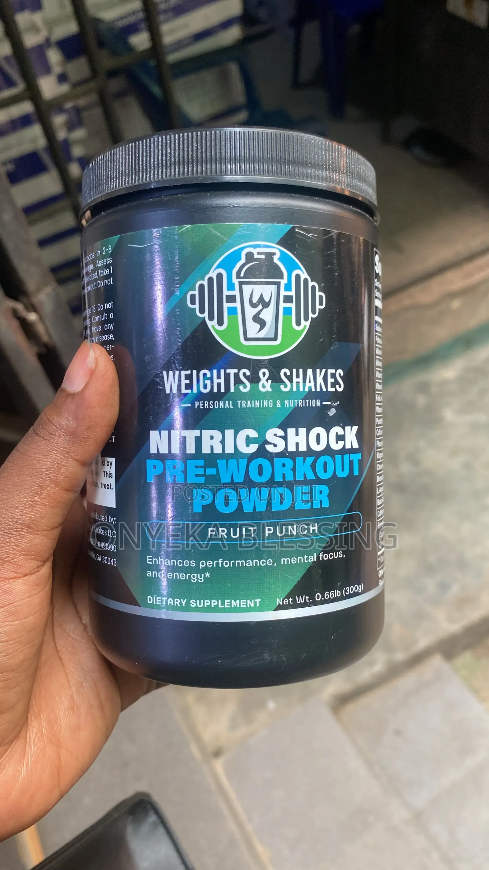Nitric Shock Pre-Workout Powder (Fruit Punch)
