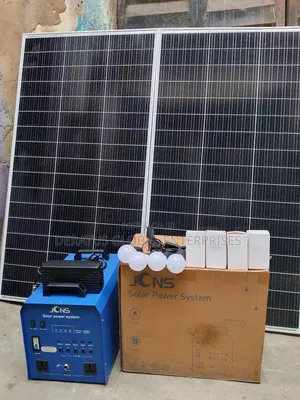 JCNS All in One 1800w Solar Generator, Four Dc Bulbs and Panel 320w