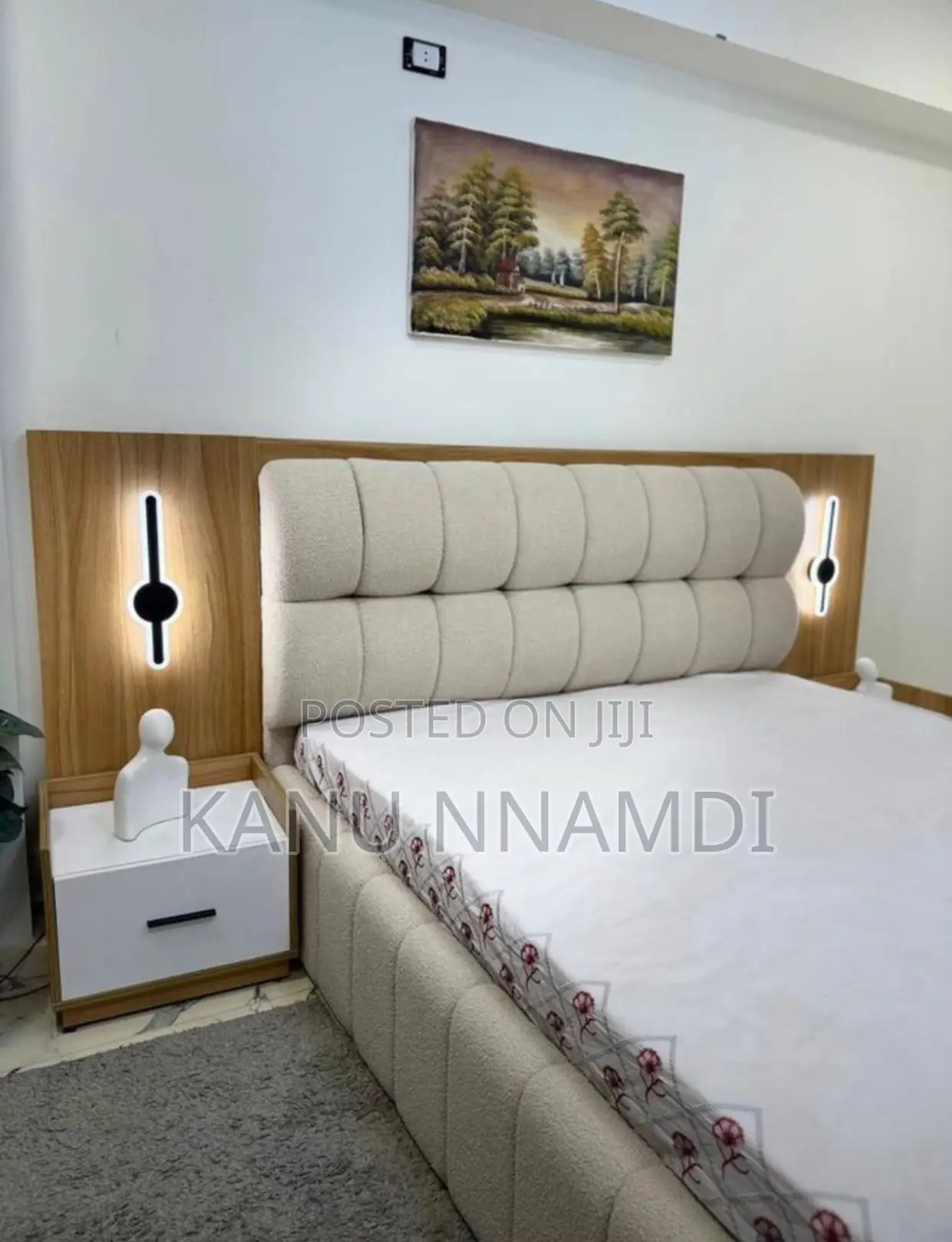 6by6 Bed Frame With One Bedside