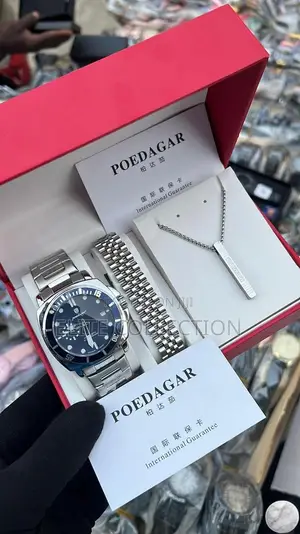 Chronograph Working Poedagar Luxury Set Perfect for Gift