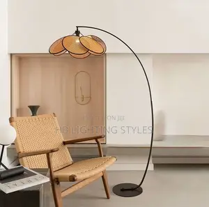 Rattan E27 Bulb Lighting Floor Lamp