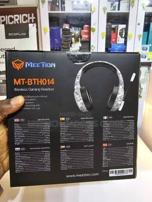 Meetion Wireless Gaming Headset Mt-Bth014 50mm 50h Battery Low Latency