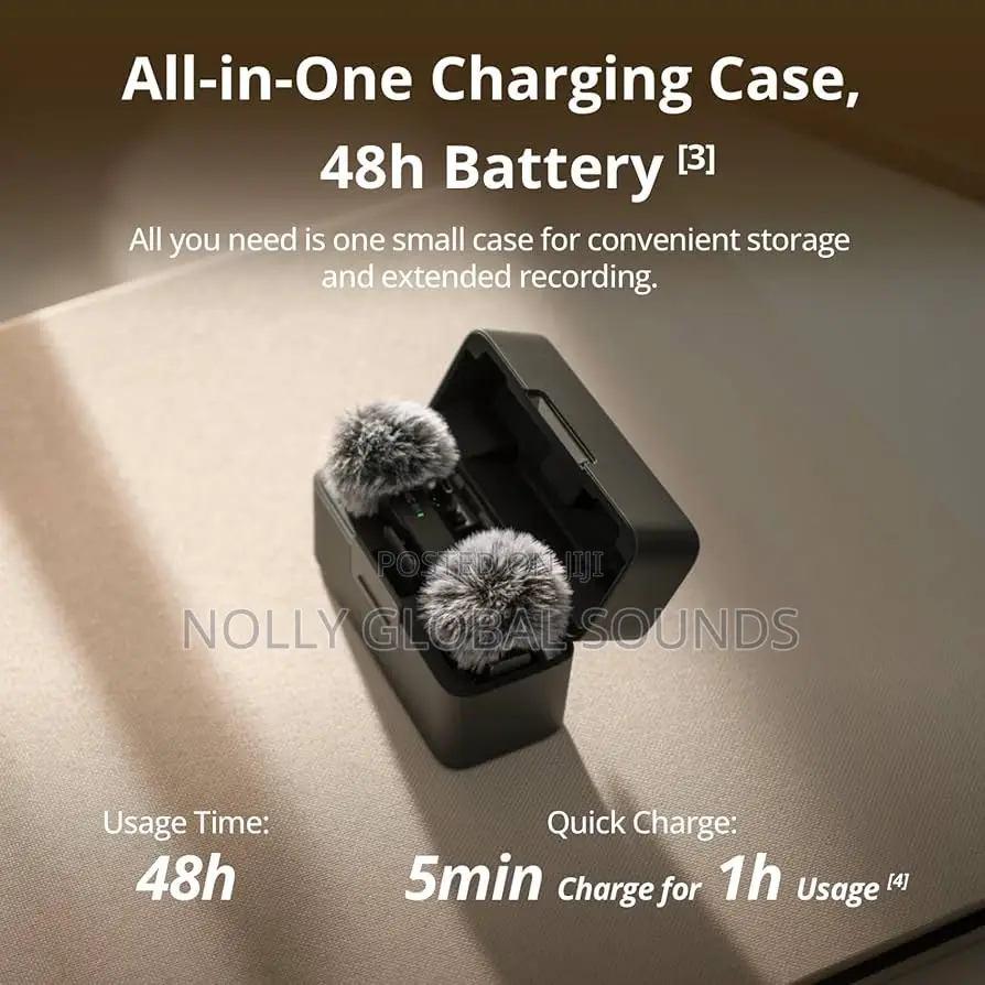 Dji Mic Mini (2 Tx+1 Rx + Charging Case) Wireless Lavalier Microphone