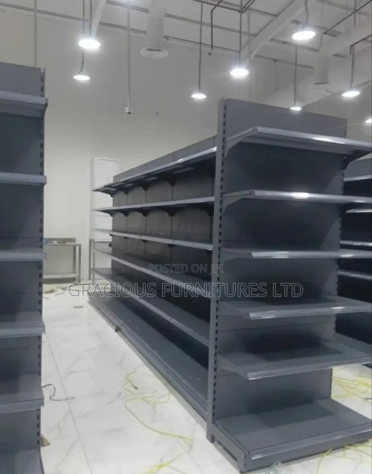 Black Supermarket Shelves