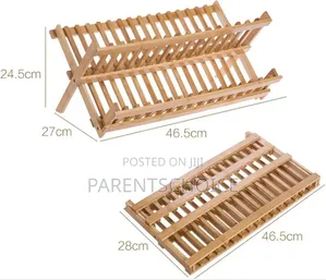 Solid Wood Drain Dish Rack Kitchen Storage Storage Rack