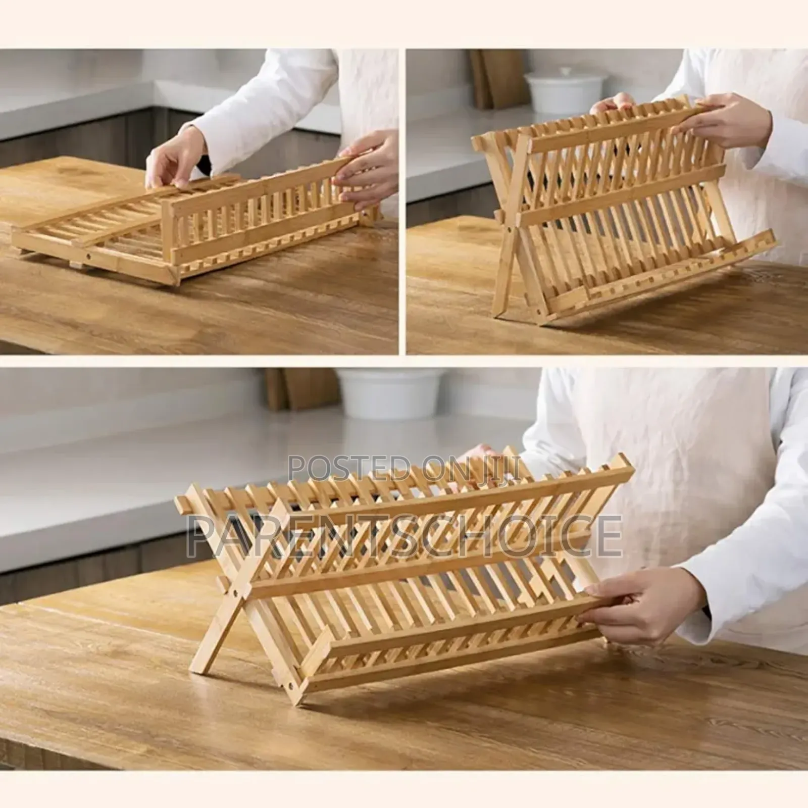 Solid Wood Drain Dish Rack Kitchen Storage Storage Rack