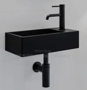 Executive Matt Black Wall Hung Basin