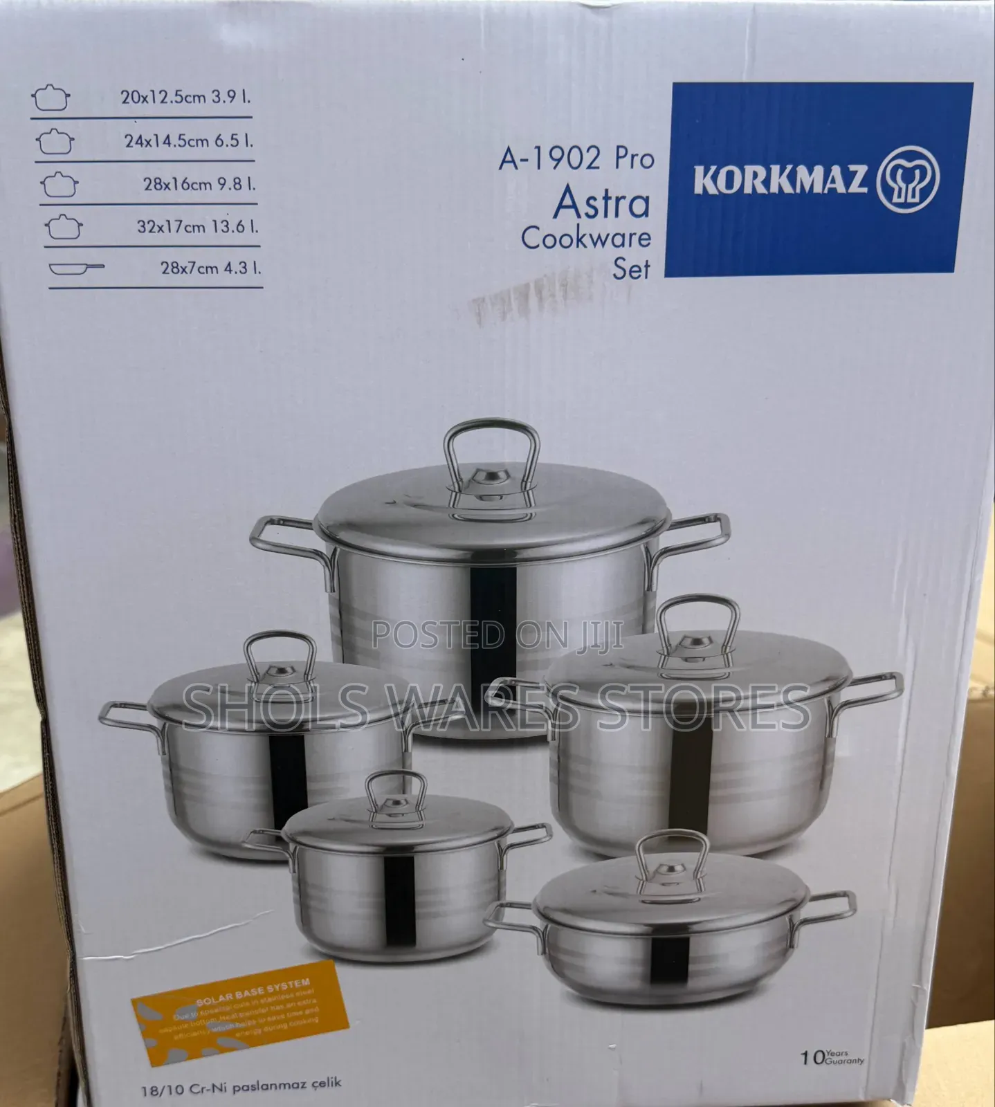Korkmaz Astra Turkey Cookware Pot Set