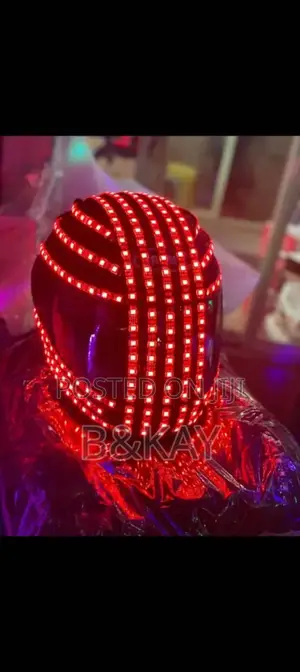 Led Helmet With Multiple Colors