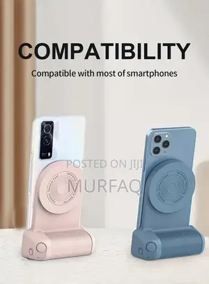 Magnetic Smartphone Handle – Bluetooth Selfie Grip Stand