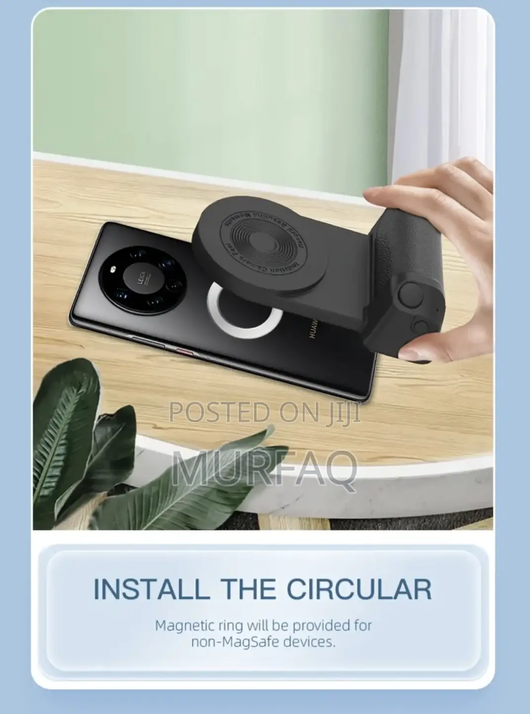 Magnetic Smartphone Handle – Bluetooth Selfie Grip Stand