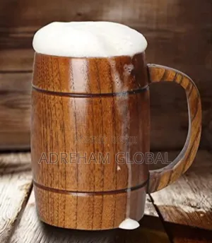 Natural Wooden Mug for Water, Coffee and Beer 