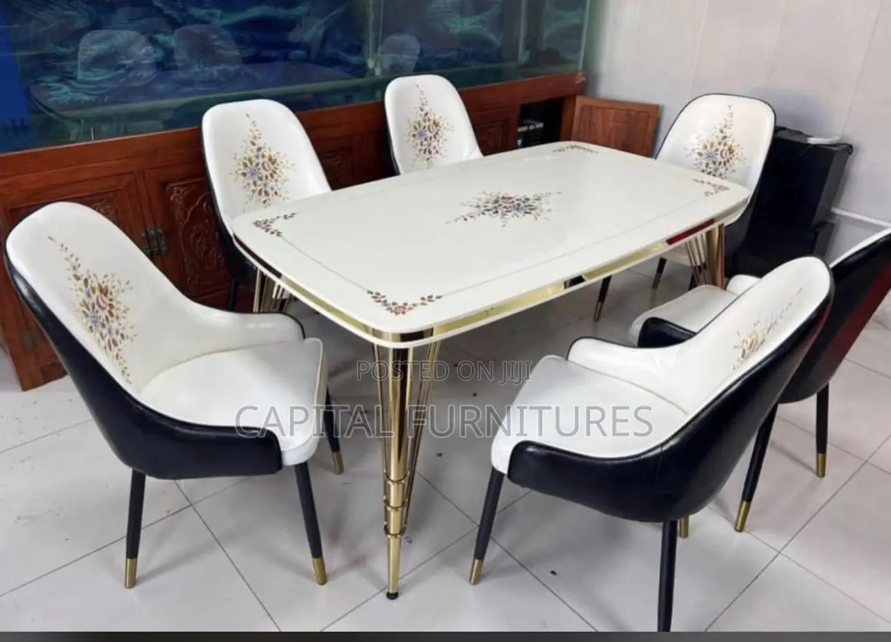 Imported Marble by 6 Seater Dinning Table