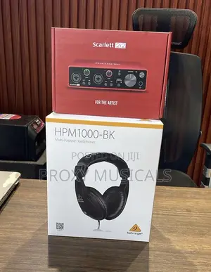 Focusrite Scarlett 2i2 Behringer Hpm1000 Headphone