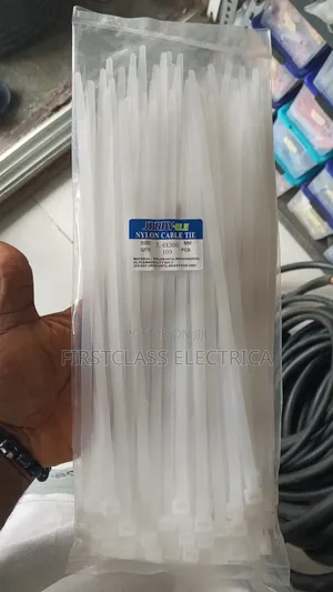 300mmx7.6 White Cable Tie