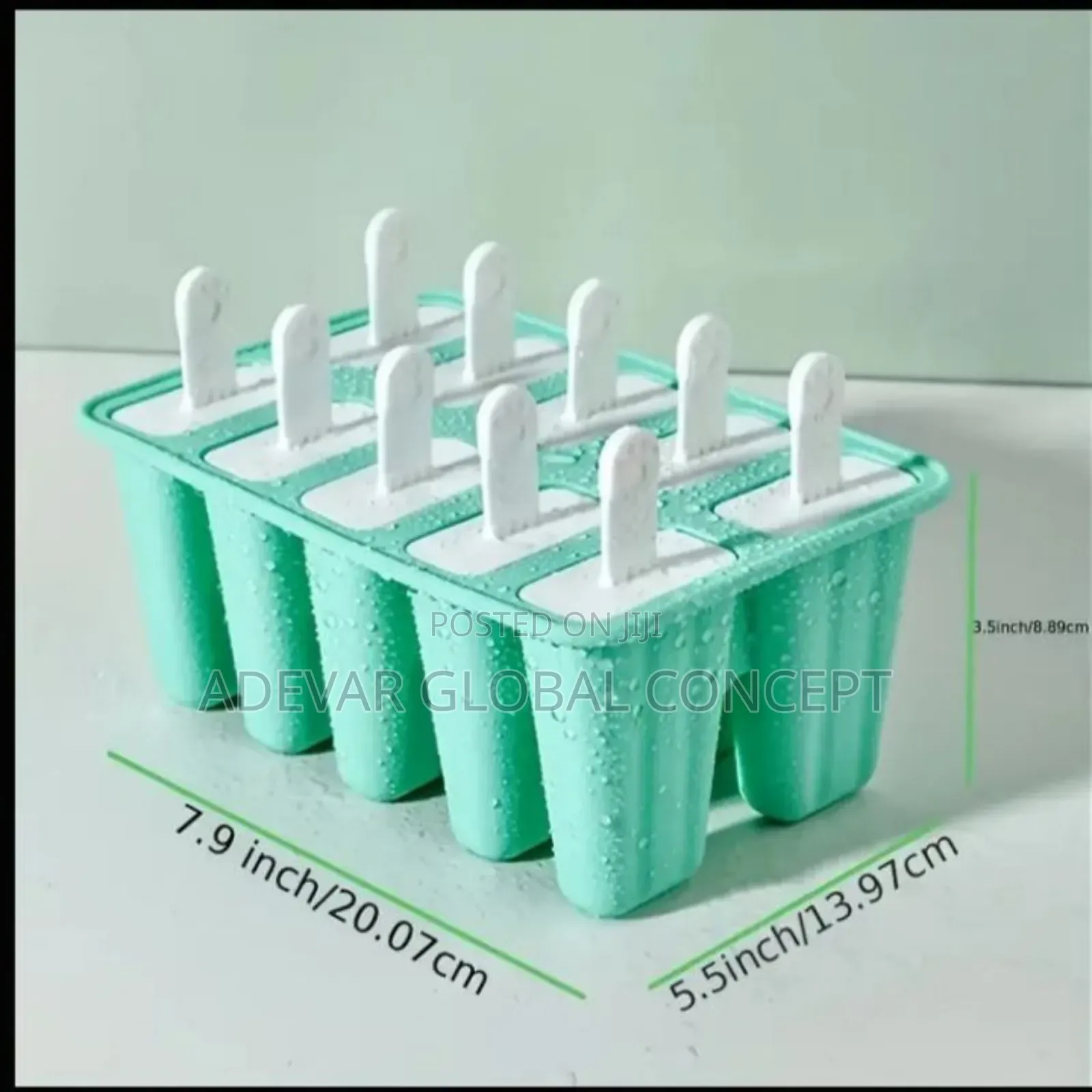 10 Slots Silicone Popsicle Mold