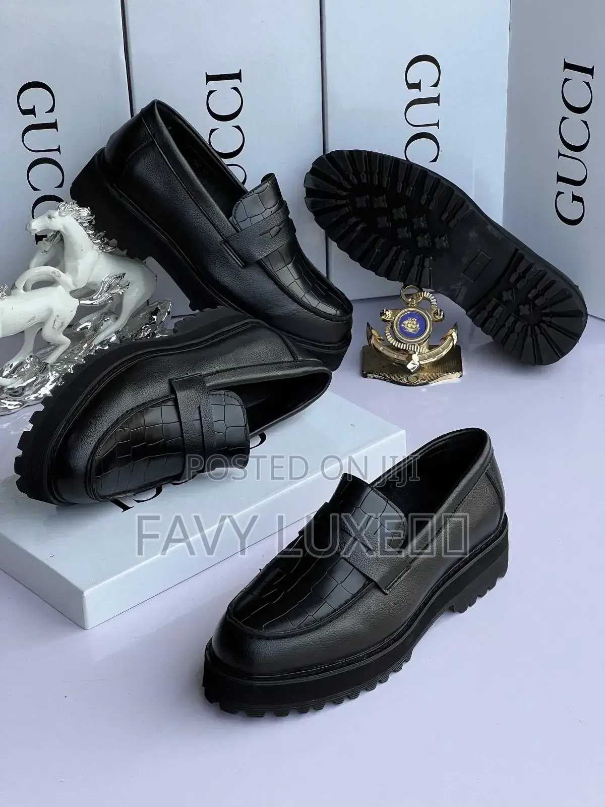 Luxury Chunky Leather Horsebit Loafers