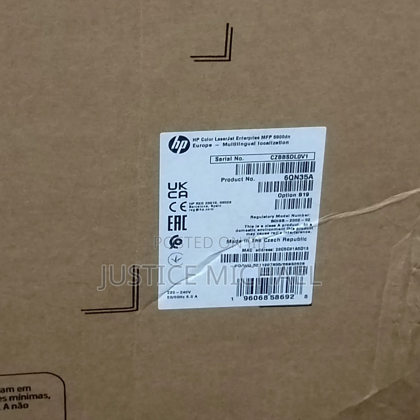 Hp Color Laserjet Enterprise 6800dn Multifunction Printer