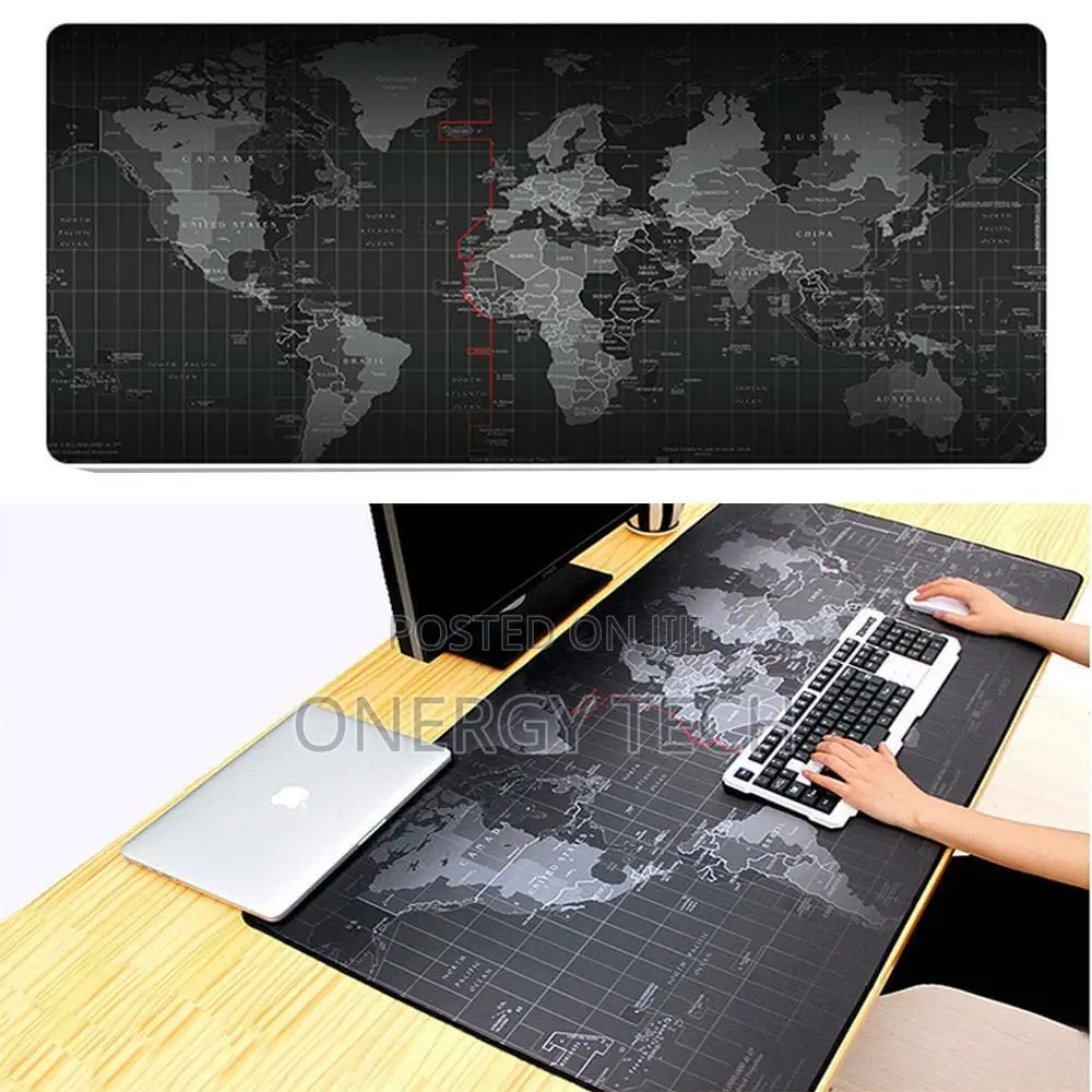 Large World Mouse Pad Without Led Lights