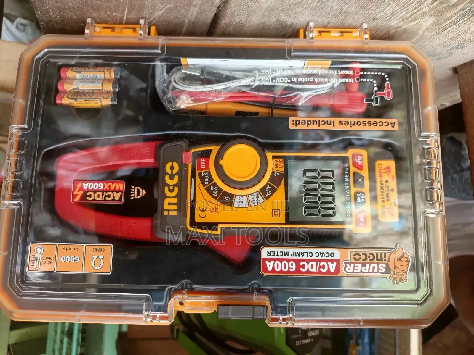 Ingco Ac/Dc Digital Clamp Meter 600a