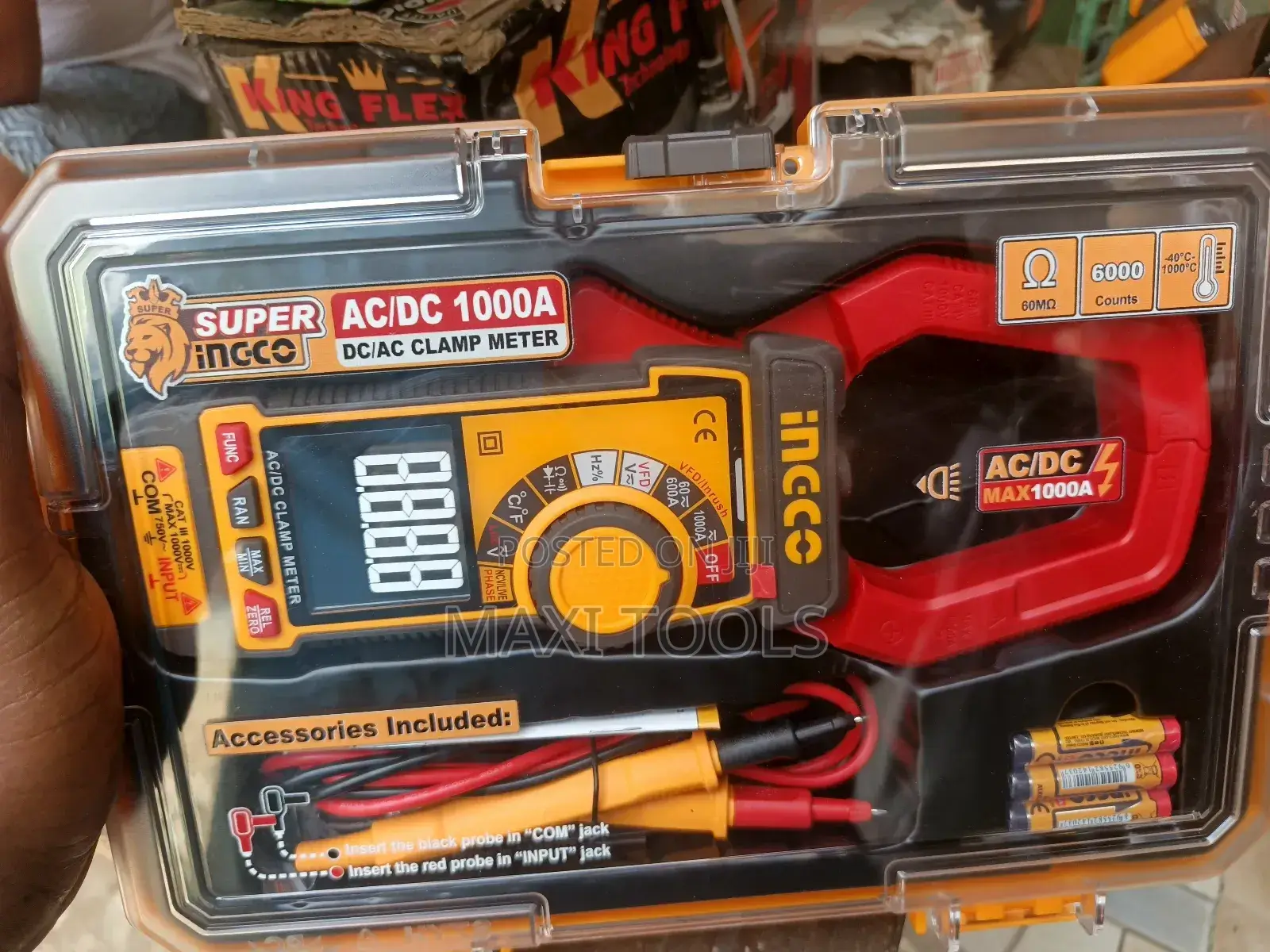 Ingco Ac/Dc 1000a Digital Clamp Meter,