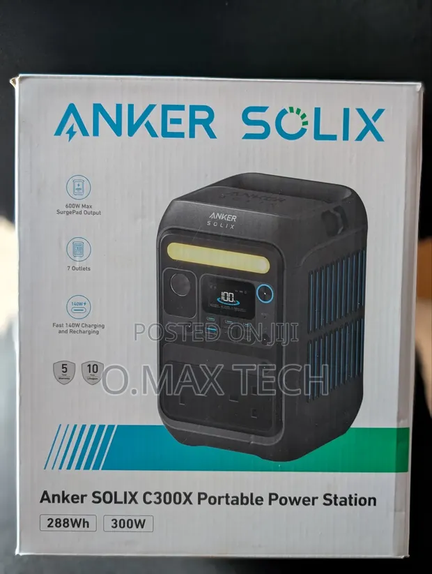 Anker Solix C300 Portable Power Station - 288wh | 300w for sale - O.MAX  TECH  Price:  500,000 on Jiji.ng [Ikeja]