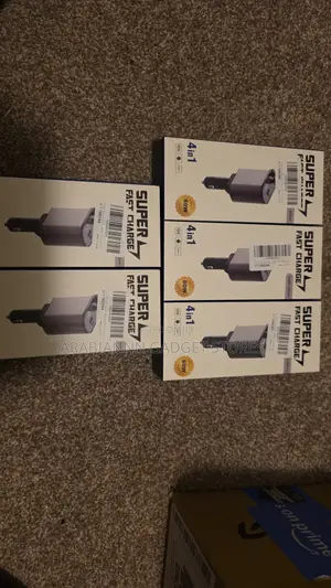60w 4-in-1 Super Fast Car Charger – Multiple Ports