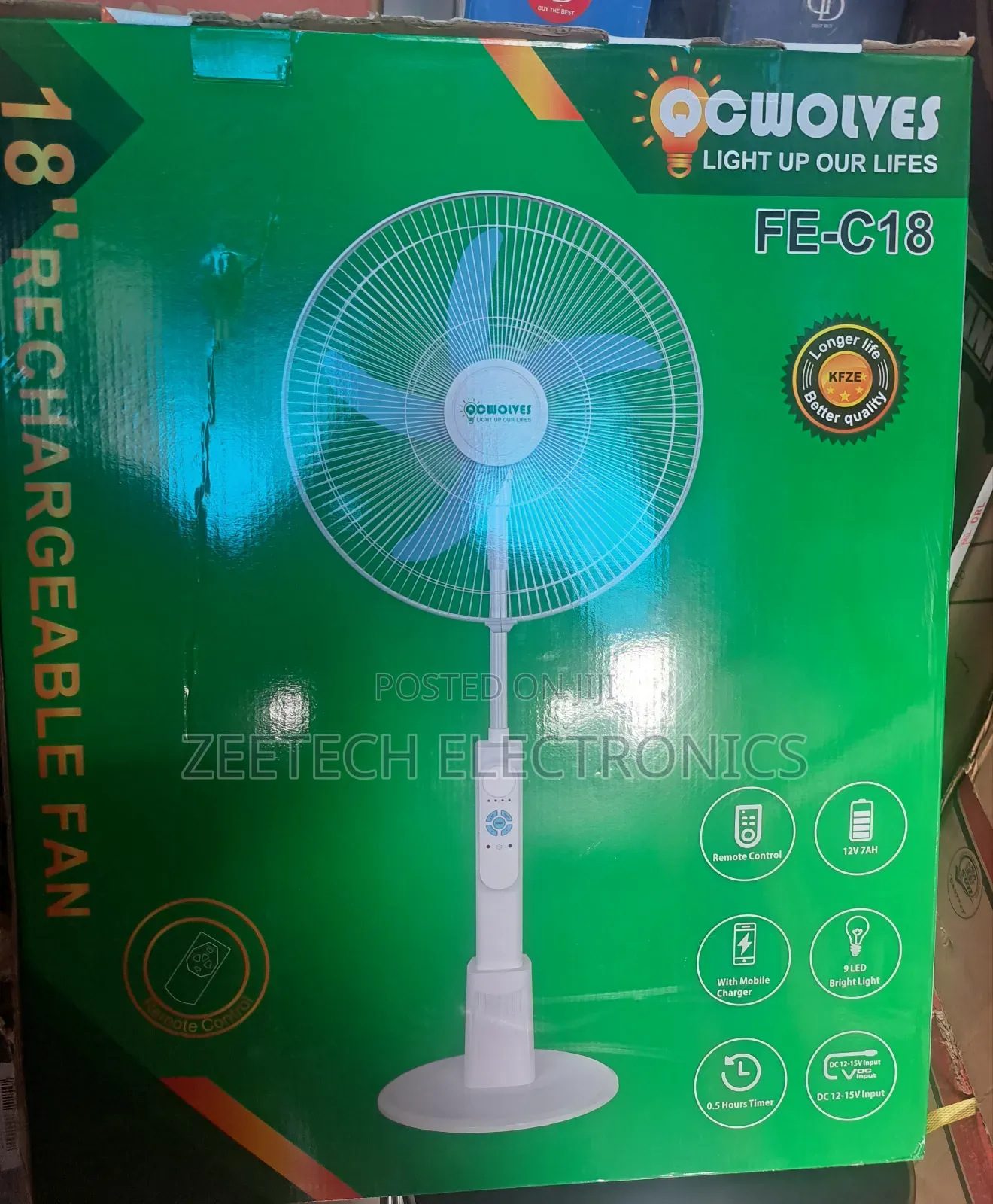 Cwolves 18" Rechargeable Standing
