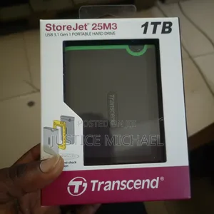 Original Trancend 1tb Portable External Hard Drive
