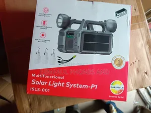 Itel Solar Light System With Fm, Music 3pcs Bright Bulbs Isls-001