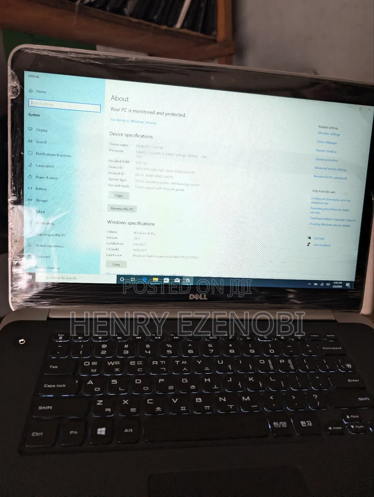 Laptop Dell XPS 15 (9530) 16GB Intel Core i5 HDD+SSD 128GB