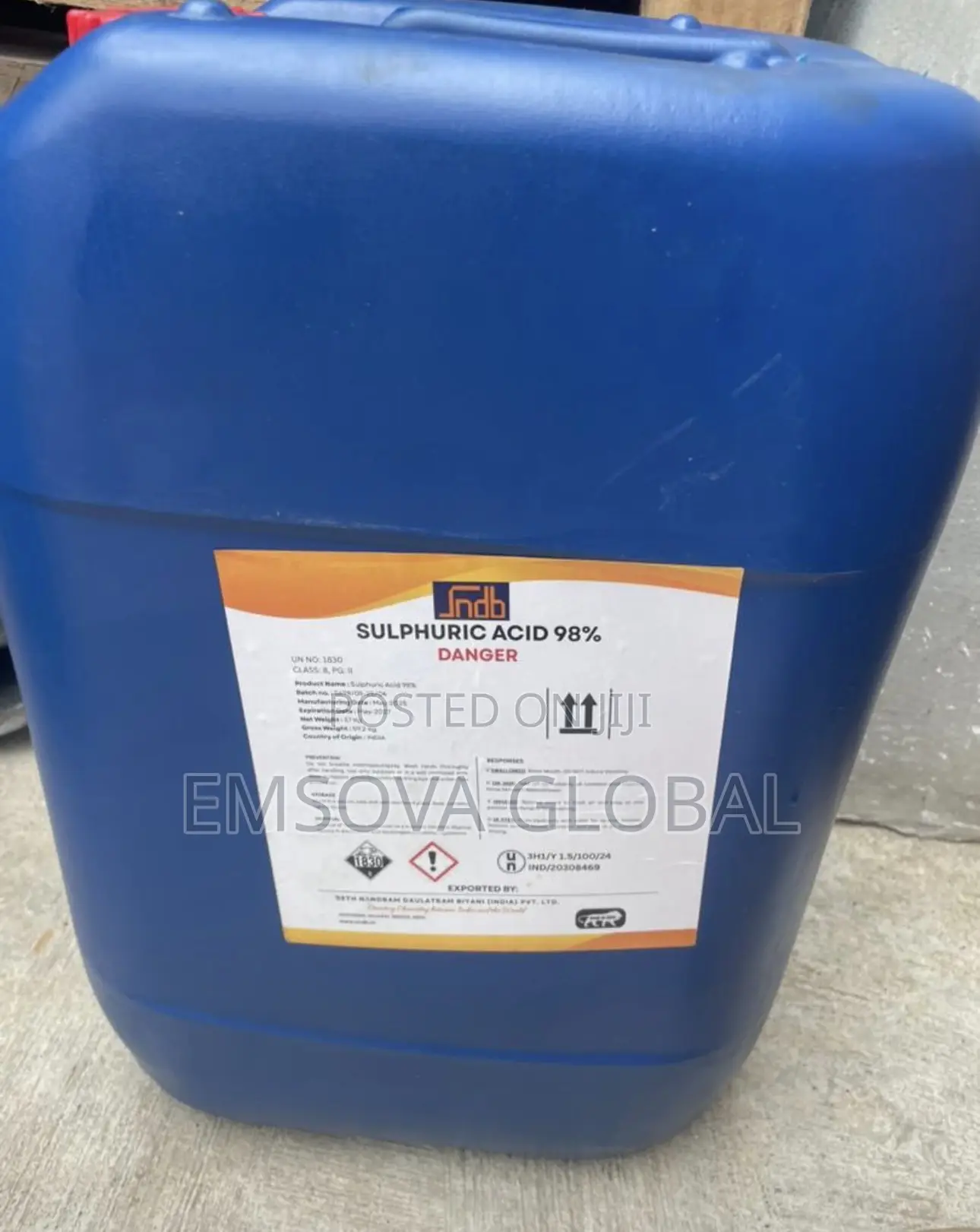 Imported Sulphuric Acid 98%
