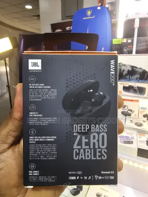 JBL Wave 200tws Wireless Earbuds 8mm Drivers 20h Deep Bass Bt5.0 Ipx2