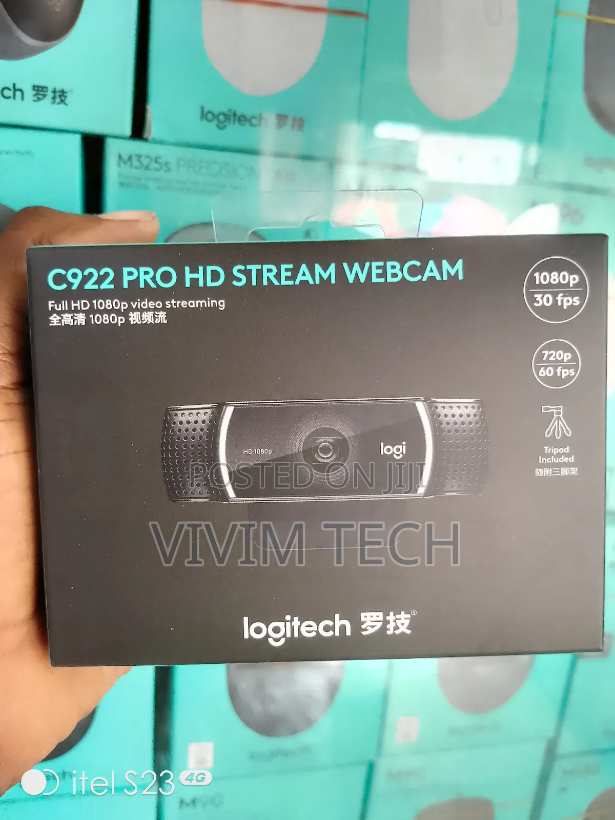 C922 Logitech Webcam With Tripod Stand
