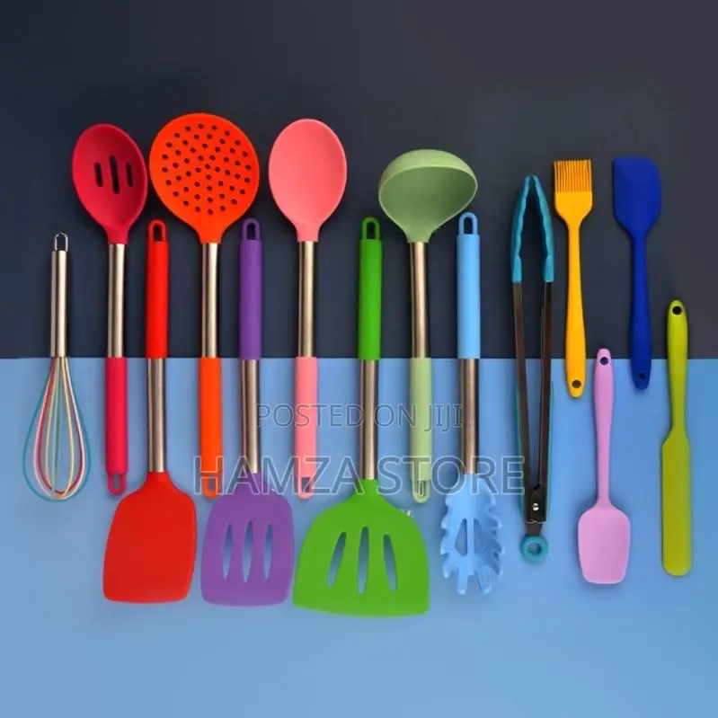 14 Silicone Multicolor Spoon Set