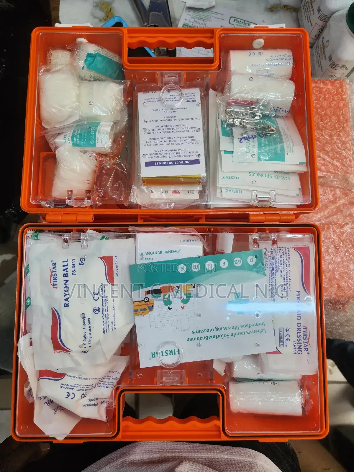 First Aid Box Kitted Small Size