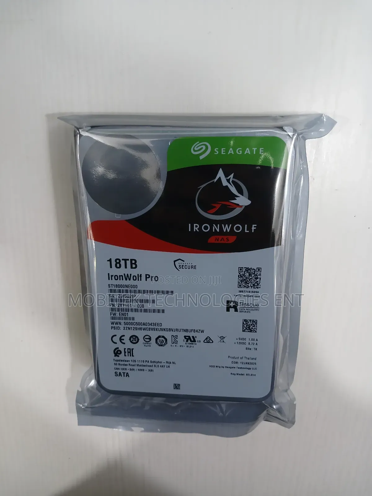 18tb Seagate Ironwolf Pro Nas Sata Desktop Hard Drive