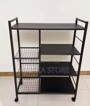 Kitchen Rack (With Three Baskets) With Wheel.