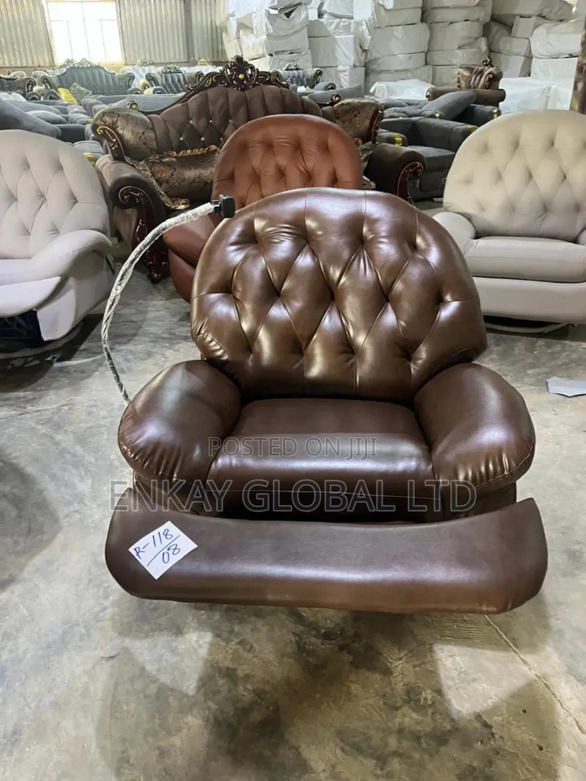 Pure Leather Relaxing Sofa