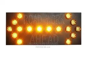 Road Works Guide Sign Solar Traffic Signal