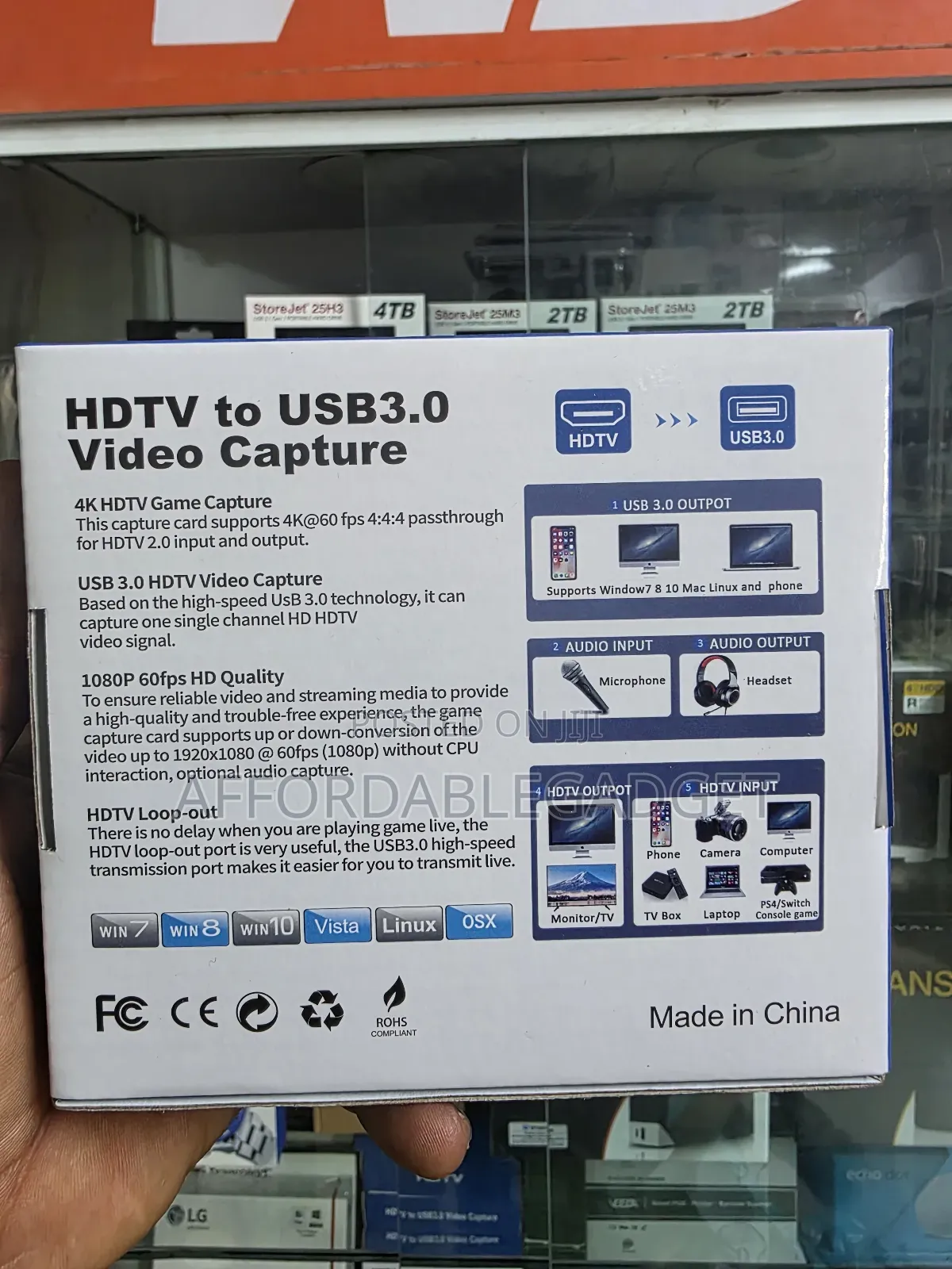 Video Capture Card 3.0 USB 60fps