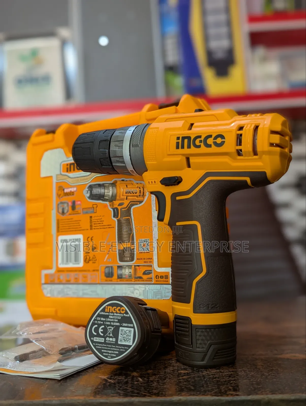 Ingco 12v Lithium-Ion Cordless Drill, Model Cdli12202.