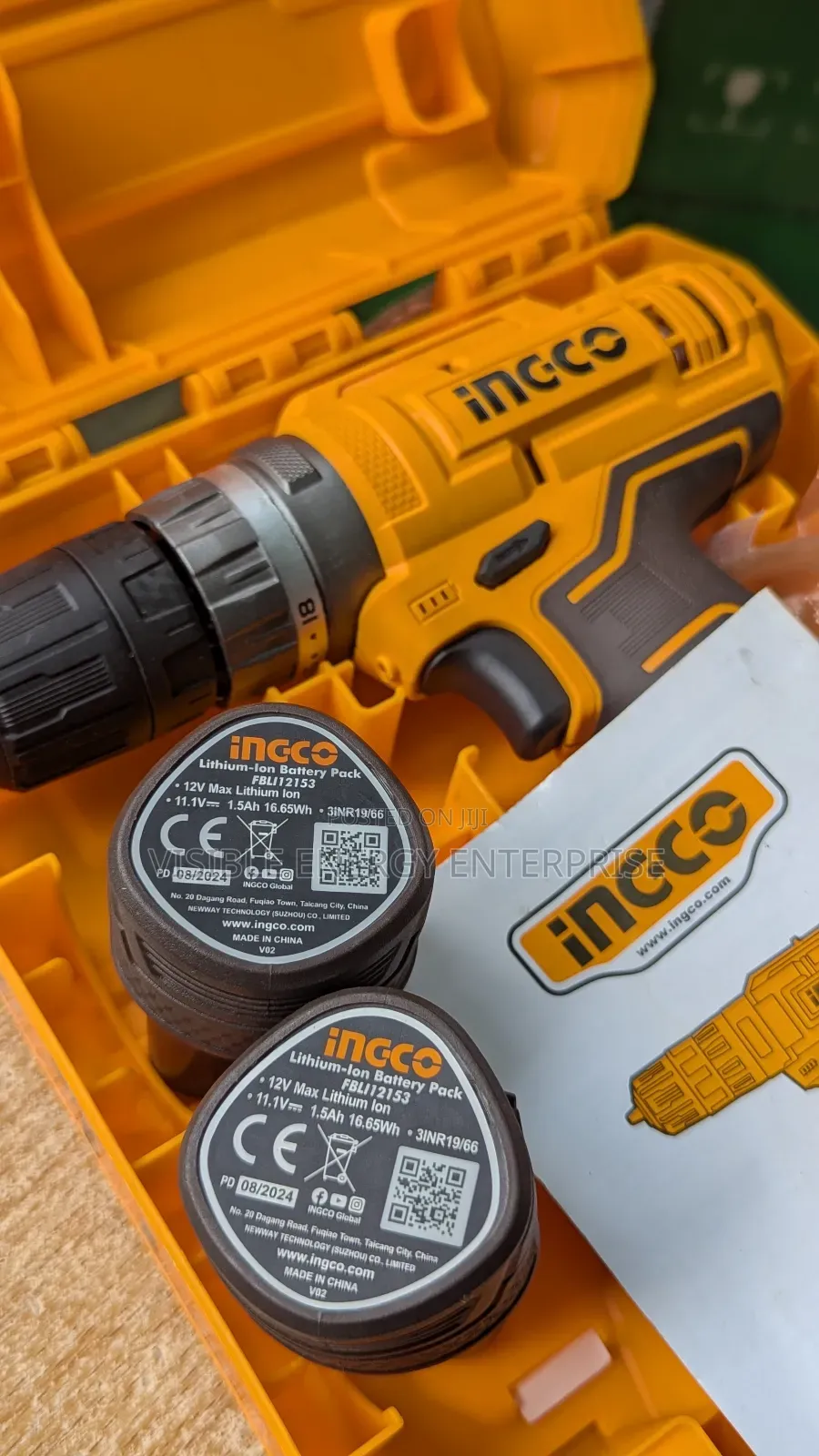 Ingco 12v Lithium-Ion Cordless Drill, Model Cdli12202.