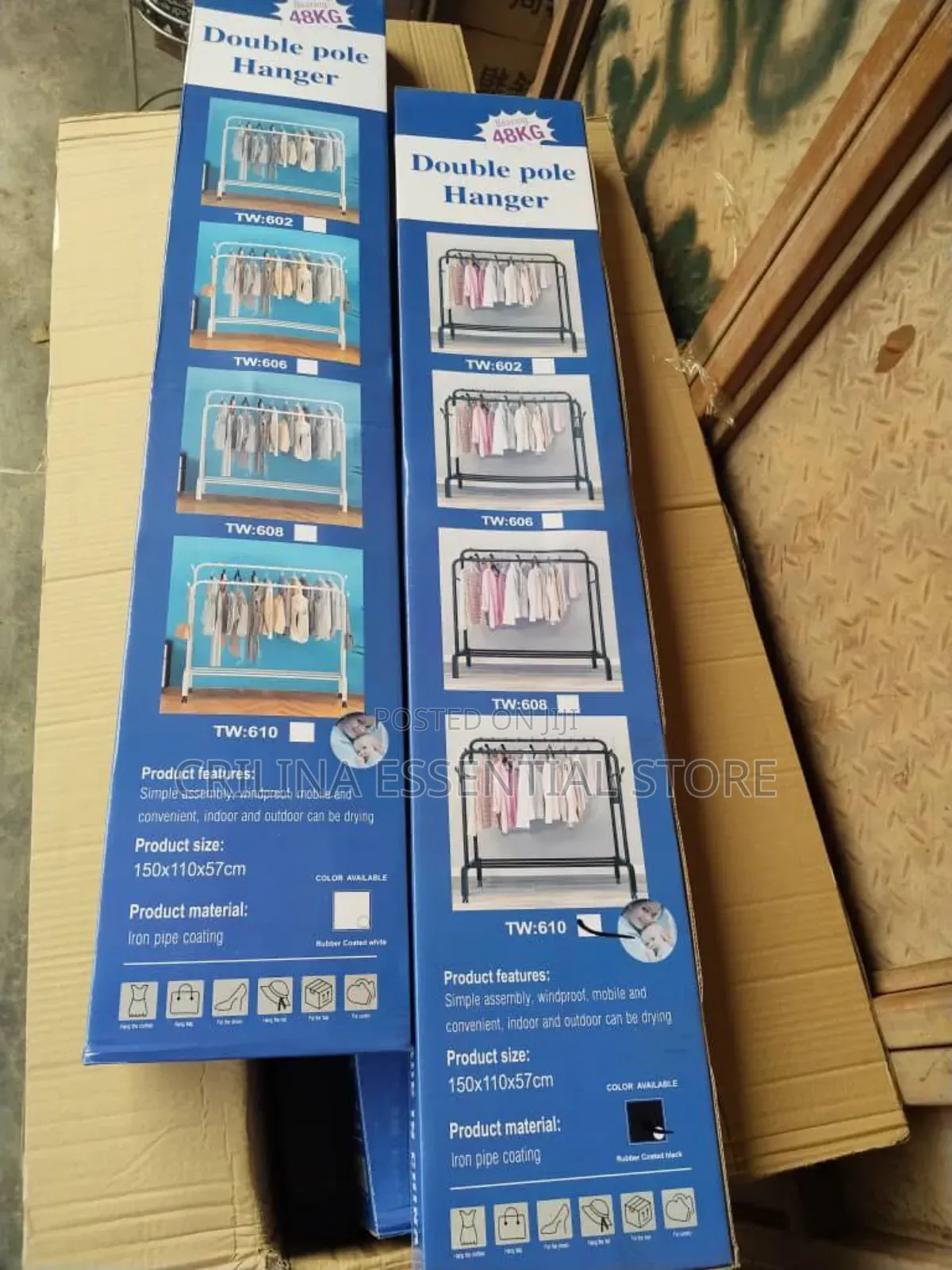 48kg Double Pole Heavy Duty Metal Clothes Hanger