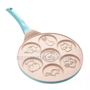 Seven-Hole Flat-Bottomed Non-Stick Frying Pan,