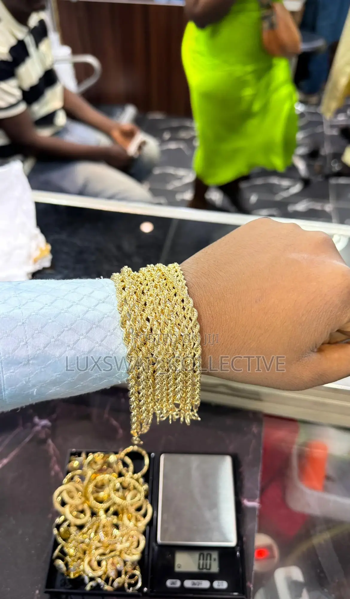 Tiny Gold Twist Hand Chain