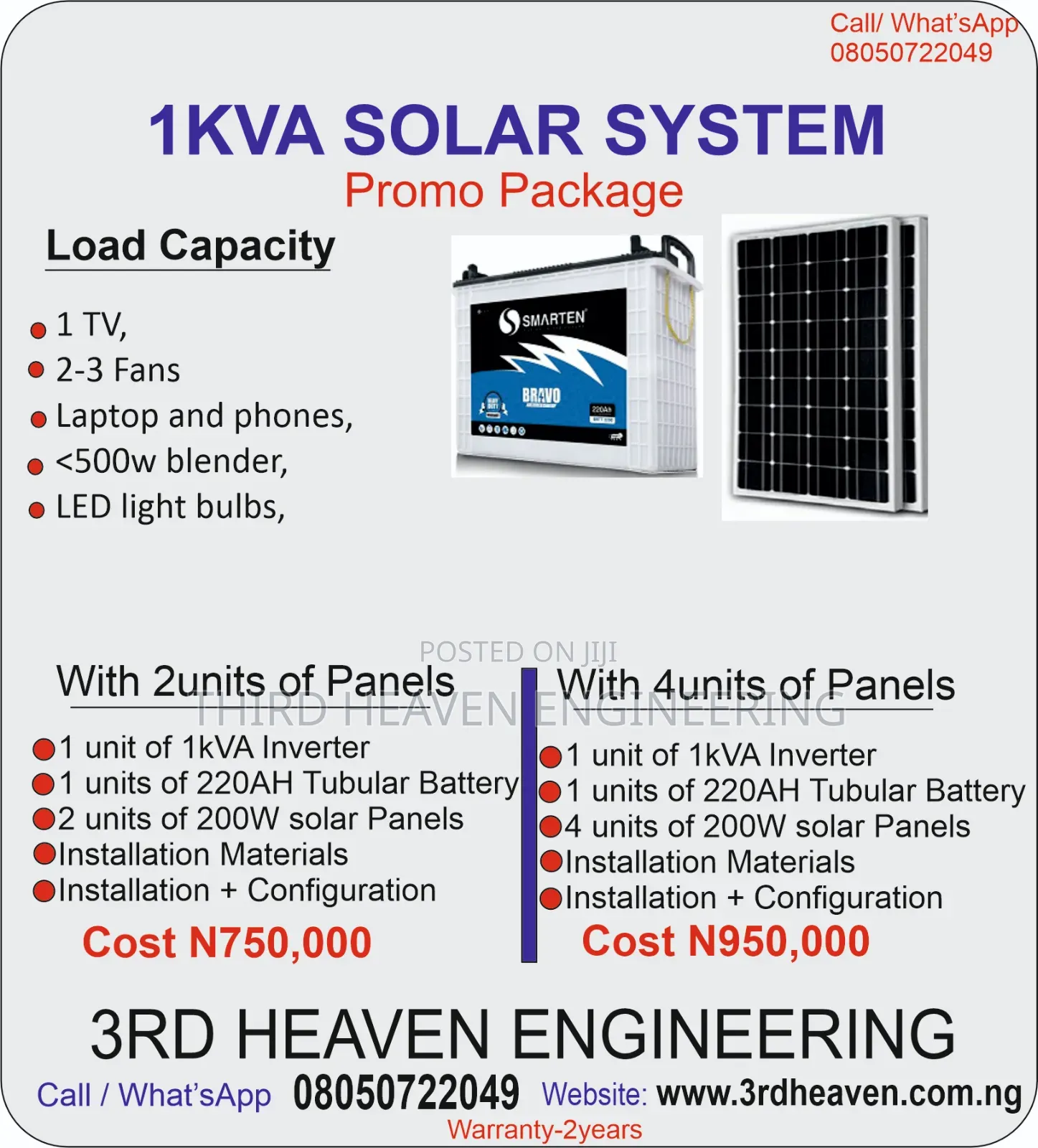 1kva Solar Installation